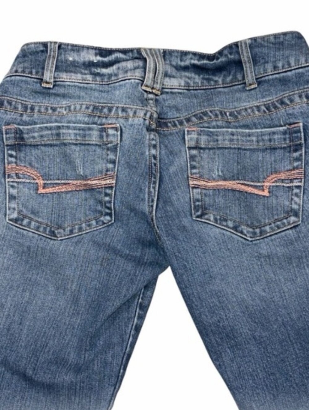 Vintage AEO American Eagle Straight Cropped Denim Blue Jeans size 6 y2k 2000’s